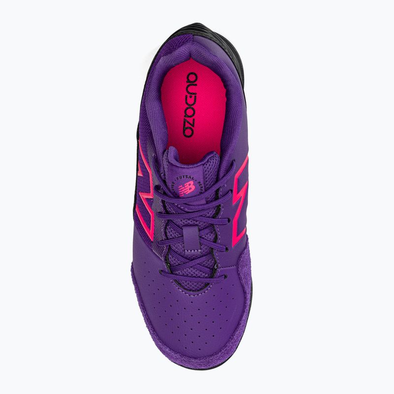 New Balance Audazo V6 Command IN ghete de fotbal pentru copii violet 6