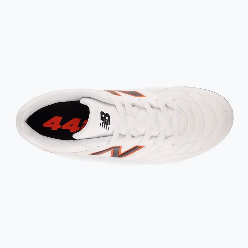 New Balance 442 V2 Academy FG ghete de fotbal pentru copii alb JS43FWD2.M.035 14