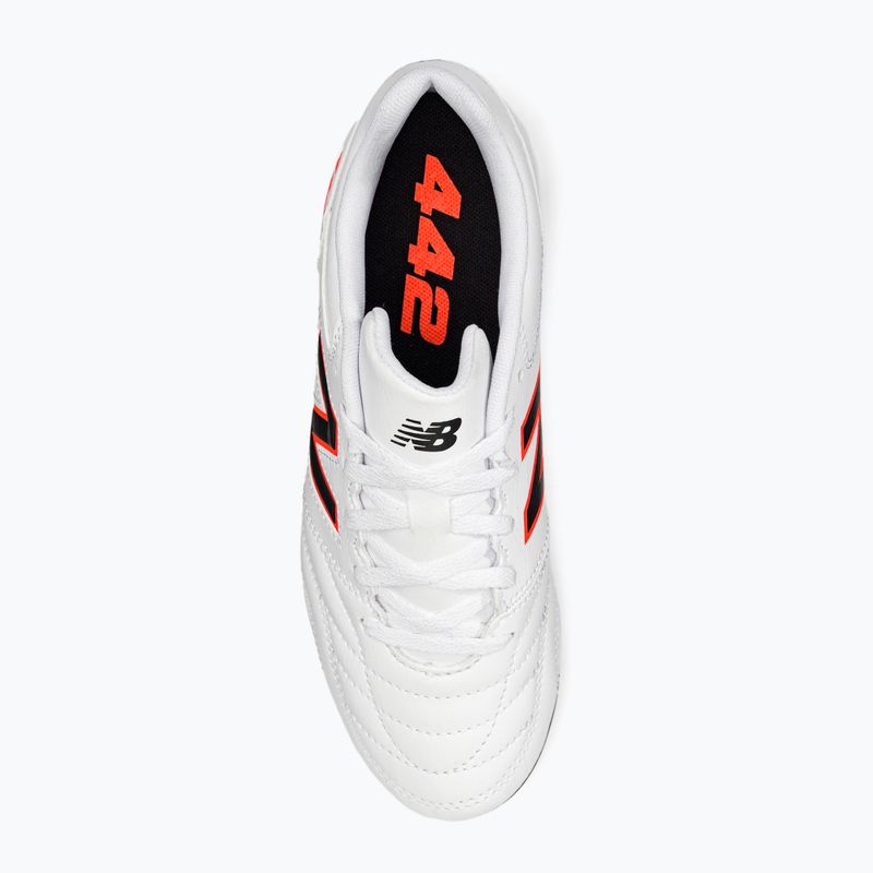 New Balance 442 V2 Academy FG ghete de fotbal pentru copii alb JS43FWD2.M.035 6