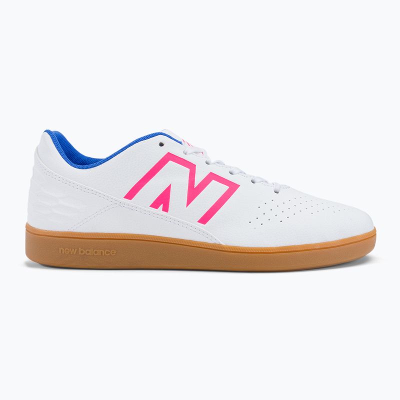 New Balance Audazo V6 Control IN ghete de fotbal alb SA3IWB6.D.120 2