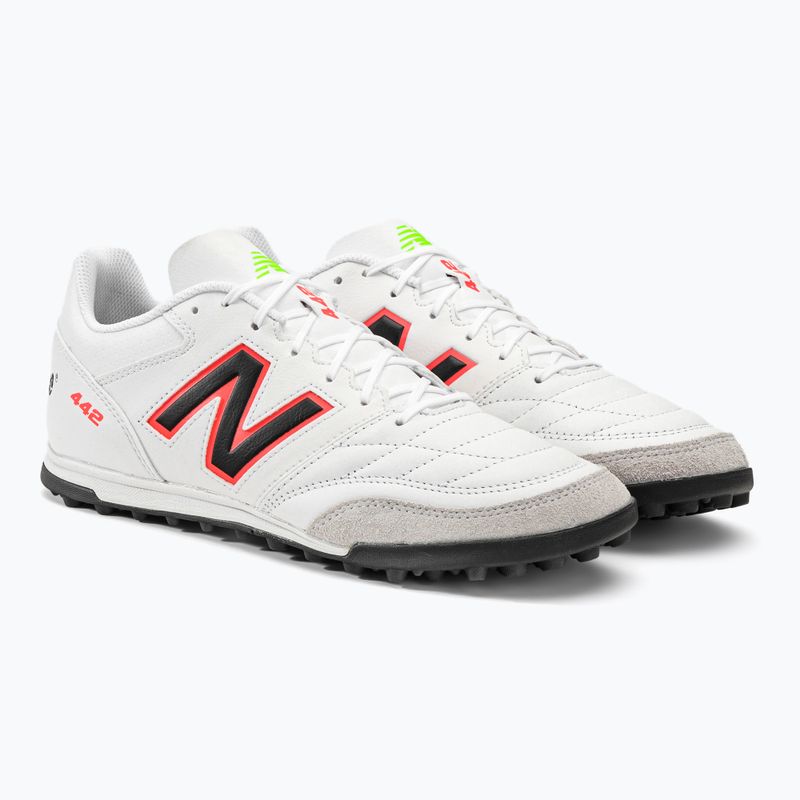 New Balance 442 V2 Team TF bărbați ghete de fotbal alb MS42TWD2.D.080 4