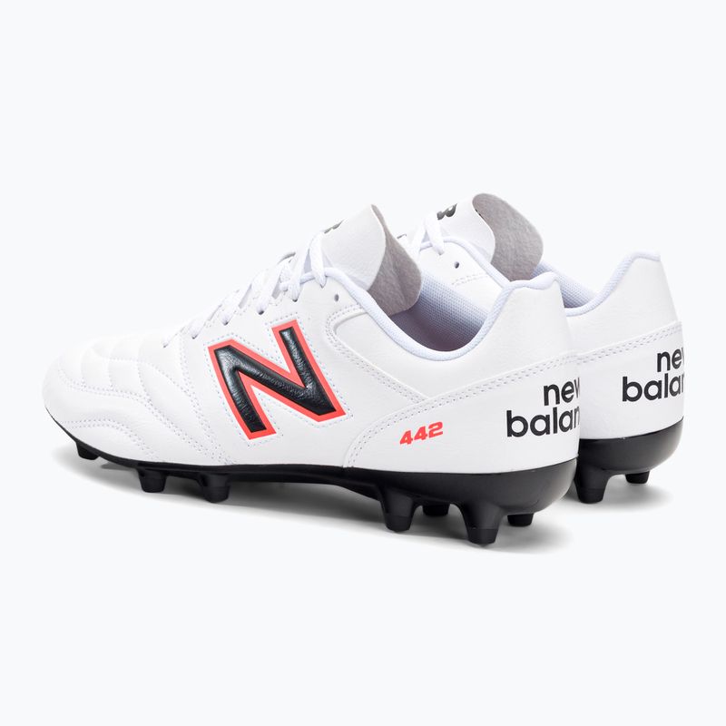 New Balance 442 V2 Academy FG bărbați ghete de fotbal alb MS43FWD2.D.080 3