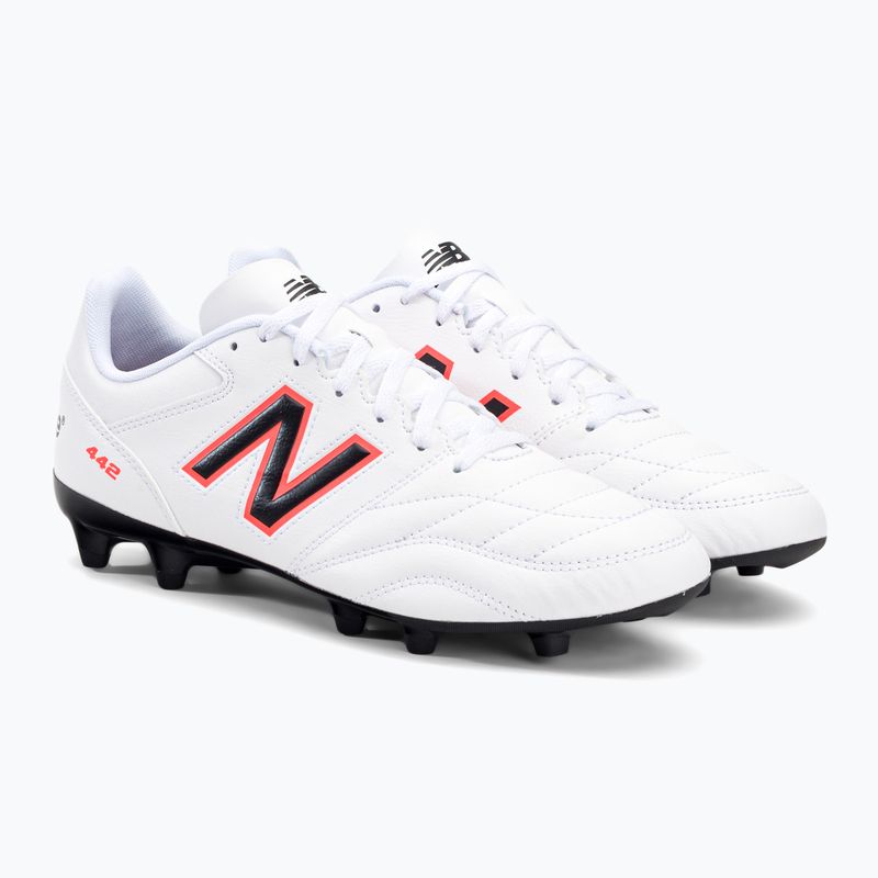 New Balance 442 V2 Academy FG bărbați ghete de fotbal alb MS43FWD2.D.080 4