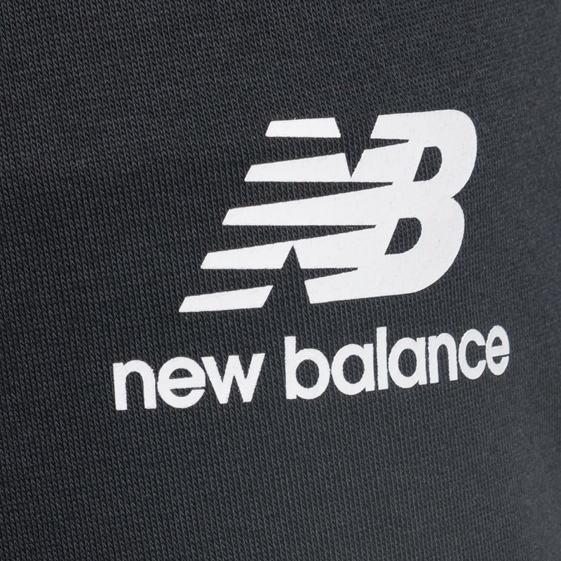 Pantaloni de antrenament pentru bărbați New Balance Essentials Stacked Logo French negru NBMP31539BK 7