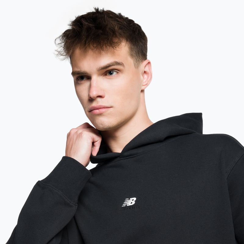 New Balance Athletics Remastered Graphic French Terry tricou de antrenament pentru bărbați negru MT31502BK