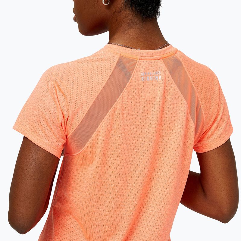 Tricou de alergare pentru femei New Balance Top Impact Run portocaliu NBWT21262 4