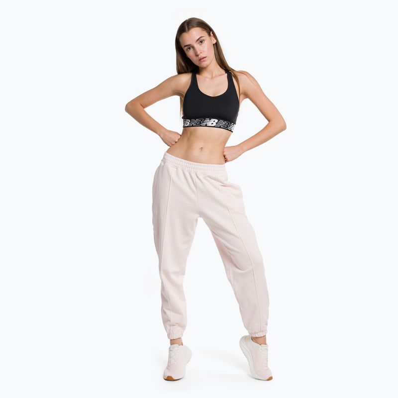 Pantaloni de antrenament New Balance Athletics Nature State French Terry pentru femei, roz WP23553WAN 2
