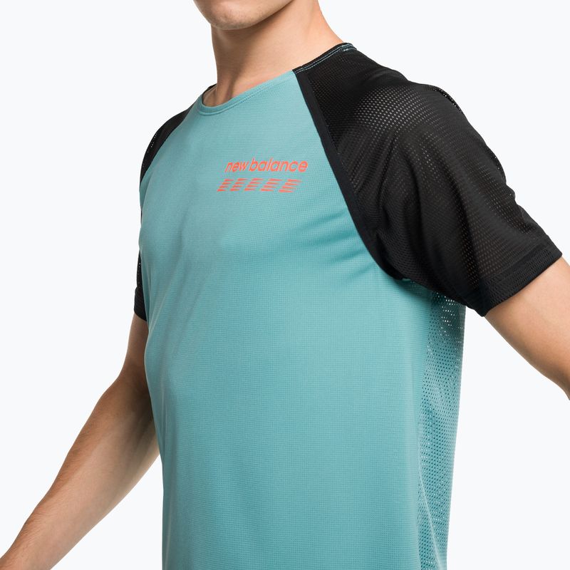 Tricou de alergare New Balance Top Accelerate Pacer albastru pentru bărbați MT31241FAD 4