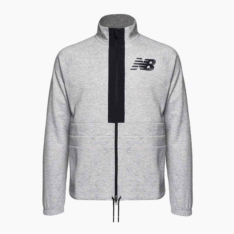 New Balance Uni-Ssentials Moments jachetă de antrenament gri UJ31053SXY