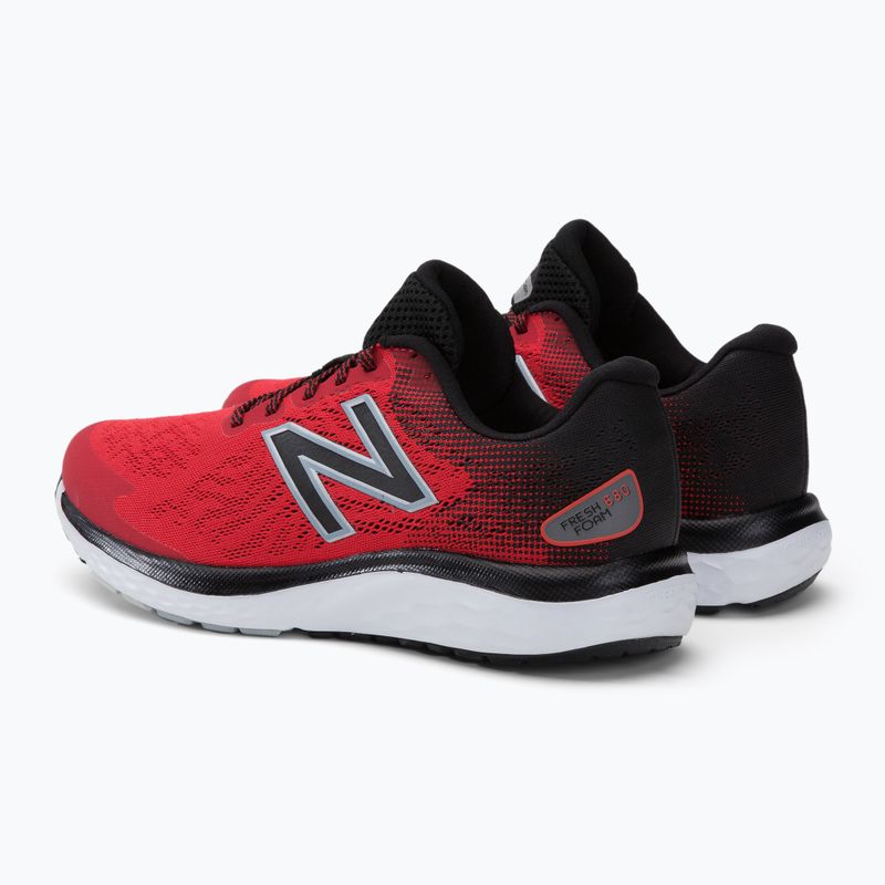 Încălțăminte de alergat pentru bărbați New Balance W680V7 roșie NBM680C 3