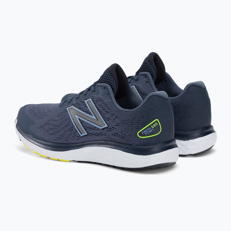 Încălțăminte de alergat pentru bărbați New Balance W680V7 bleumarin NBM680C 3