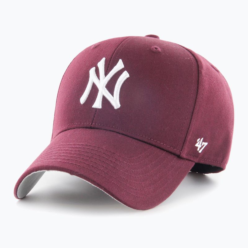 Șapcă  47 Brand MLB New York Yankees Raised Basic MVP dark maroon
