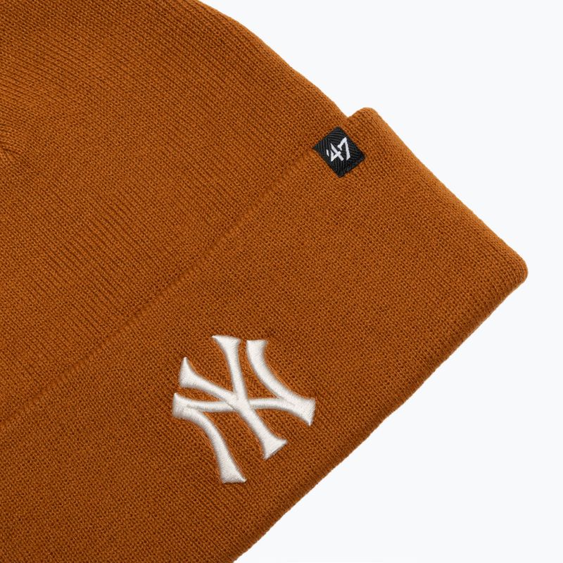 Căciulă de iarnă 47 Brand MLB New York Yankees Haymaker burnt orange 3