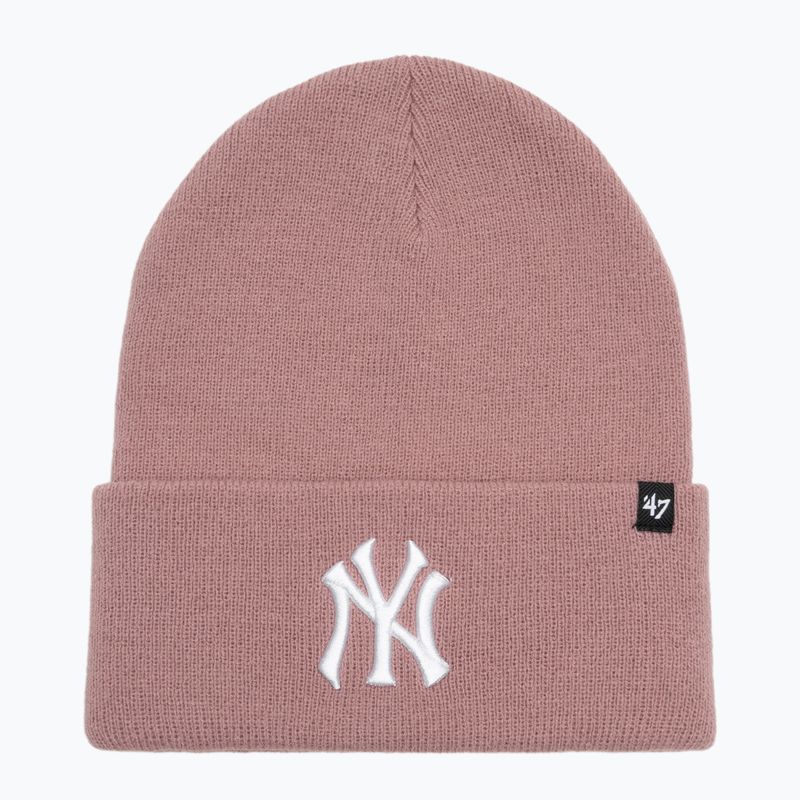 Căciulă de iarnă 47 Brand MLB New York Yankees Haymaker mauve