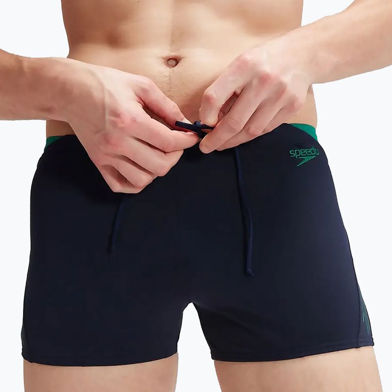 Boxeri de înot pentru bărbați Speedo Hyper Boom Splice navy/green 8