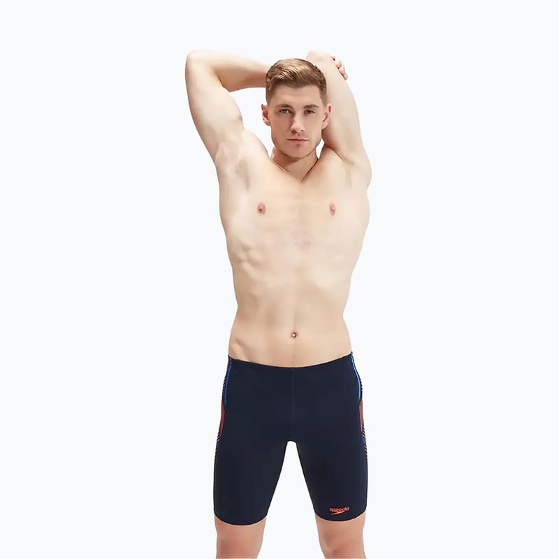 Costume de baie pentru bărbați Speedo Tech Panel navy/orange 8