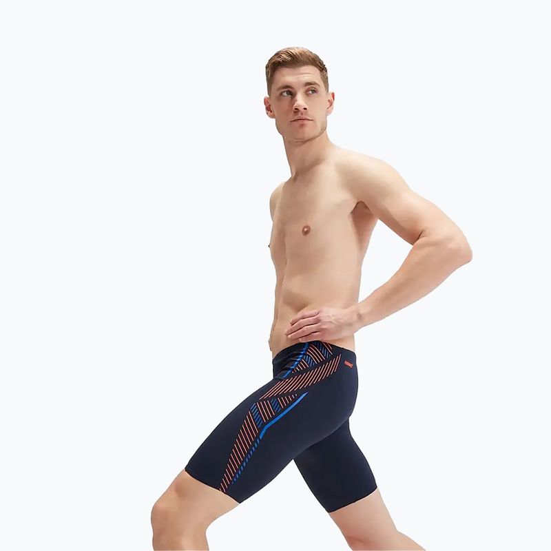 Costume de baie pentru bărbați Speedo Tech Panel navy/orange 10