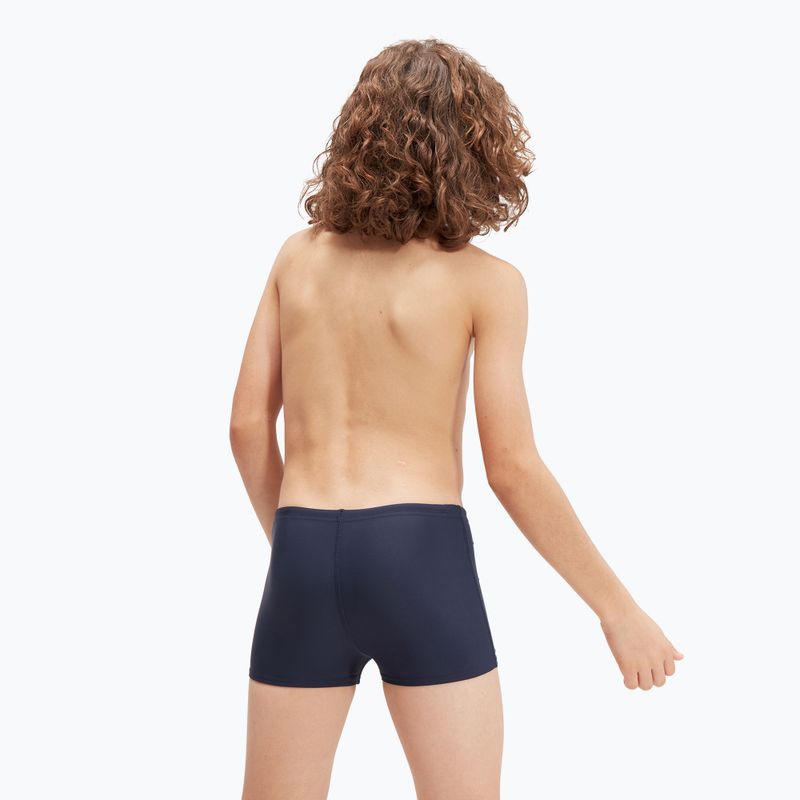 Speedo Medley Logo slip de înot pentru copii, bleumarin/verde