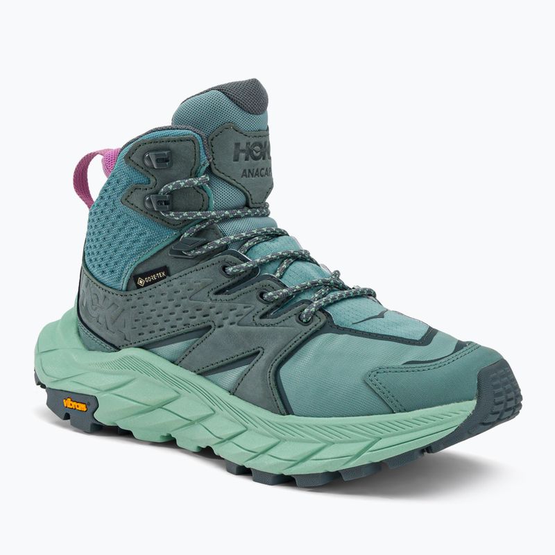 Cizme de trekking pentru femei HOKA Anacapa Mid GTX verde 1119372-TMGR