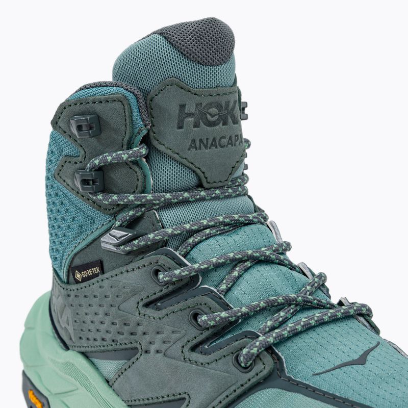 Cizme de trekking pentru femei HOKA Anacapa Mid GTX verde 1119372-TMGR 12