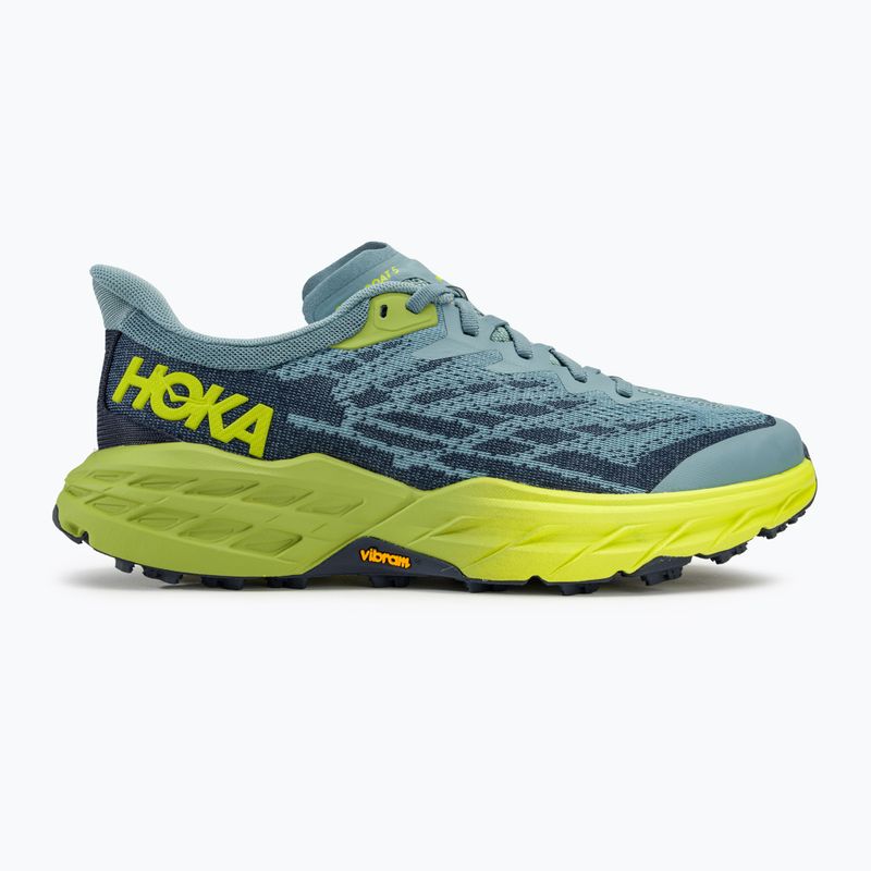 Încălțăminte de alergare pentru bărbați HOKA Speedgoat 5 stone blue/dark citron 2