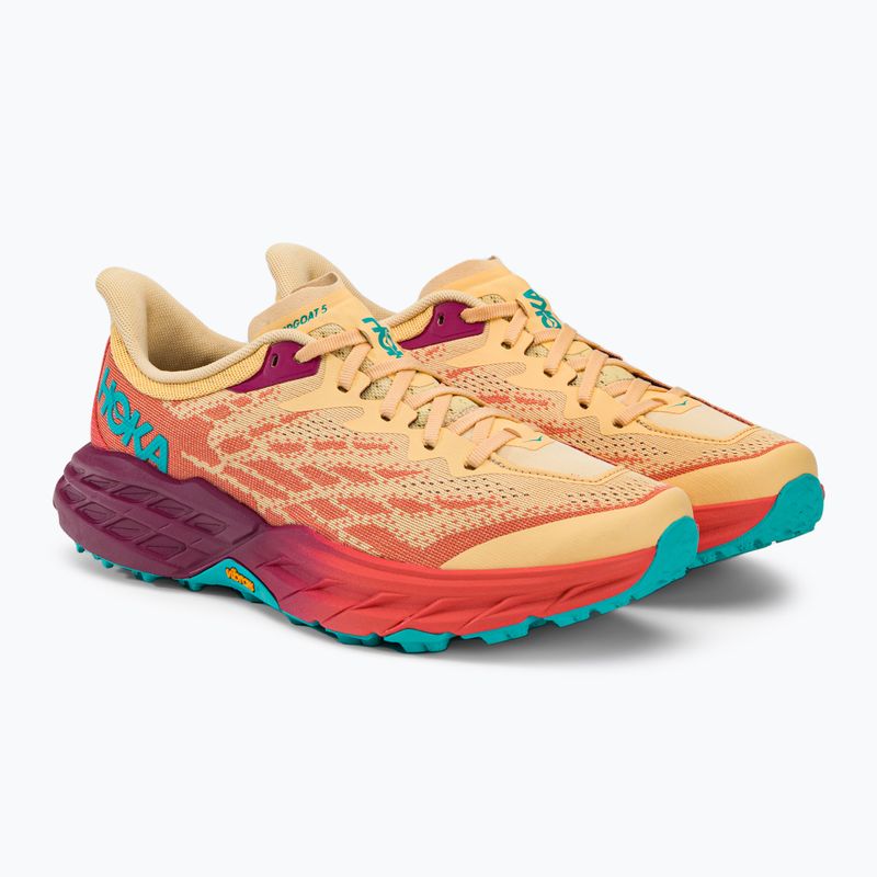 Pantofi de alergare pentru femei HOKA Speedgoat 5 impala/flame 1123158-IFLM 4