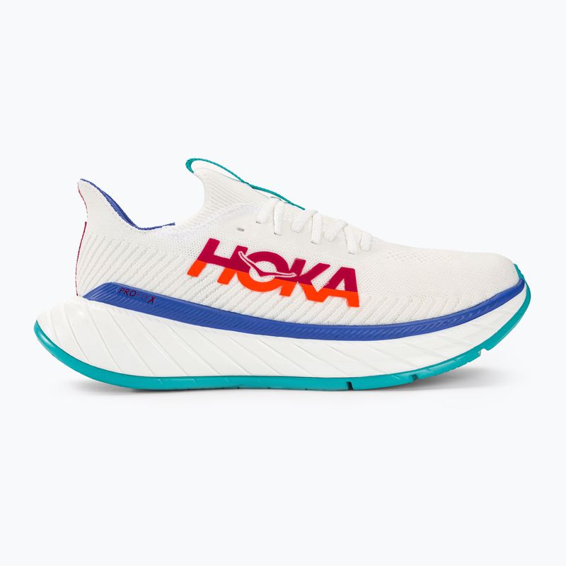 Încălțăminte de alergat pentru bărbați HOKA Carbon X 3 white/flame 2