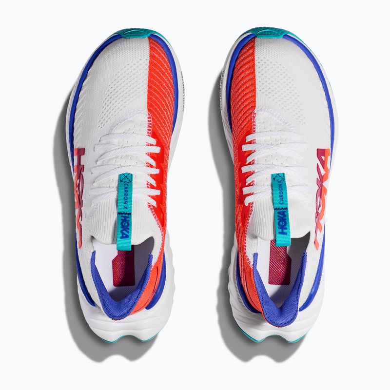 Încălțăminte de alergat pentru bărbați HOKA Carbon X 3 white/flame 11