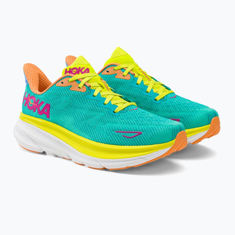 Pantofi de alergare pentru bărbați HOKA Clifton 9 verde 1127895-CEPR 4