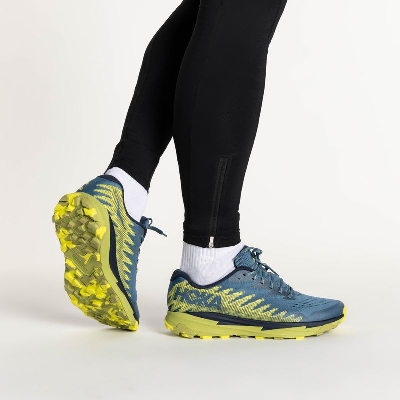 Încălțăminte de alergare pentru bărbați HOKA Torrent 3 bluesteel/dark citron 2