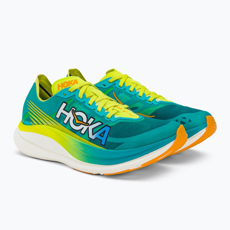 HOKA Rocket X 2 pantofi de alergare pentru bărbați albastru/galben 1127927-CEPR 3