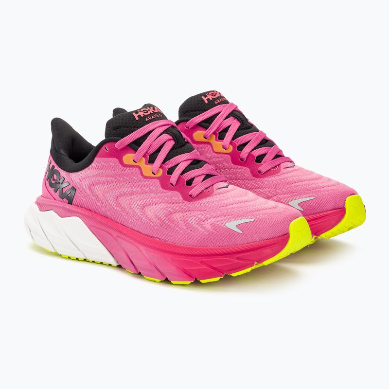 Încălțăminte de alergat pentru femei HOKA Arahi 6 strawberry/black 4