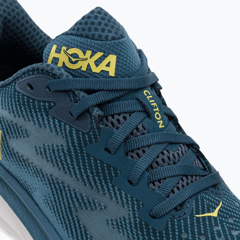 Pantofi de alergare pentru bărbați HOKA Clifton 9 midnight ocean/bluesteel 8