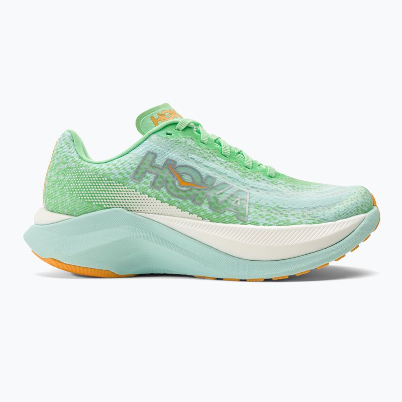 Pantofi de alergare pentru femei HOKA Mach X lime glow/sunlit ocean 2