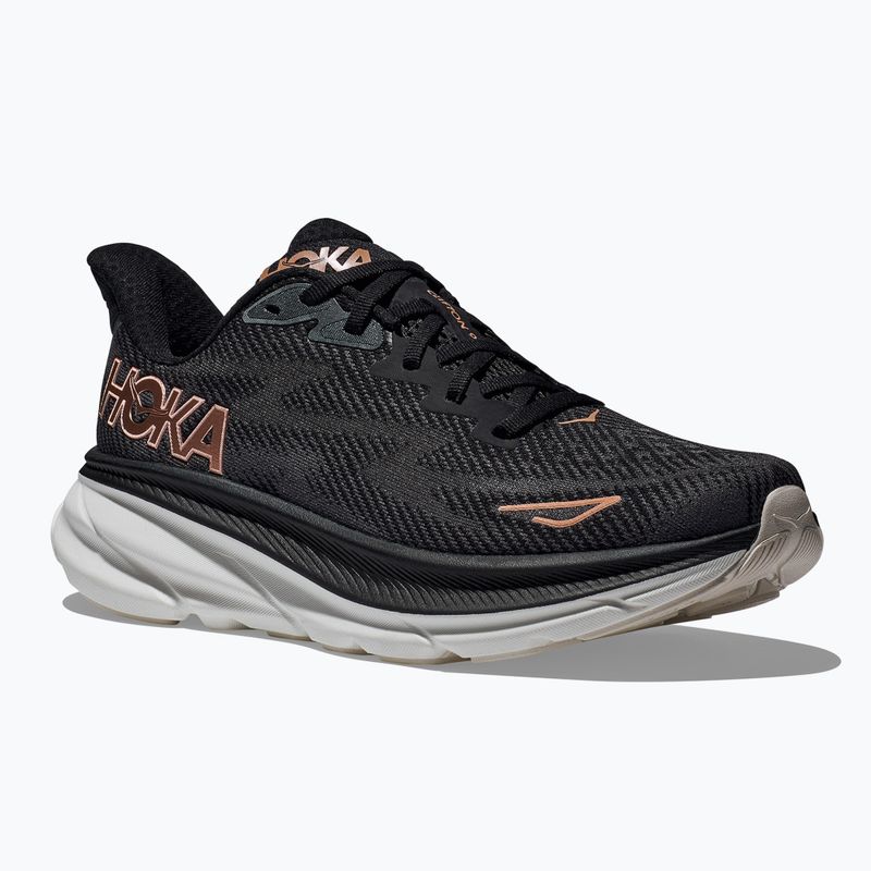 Încălțăminte de alergare pentru femei HOKA Clifton 9 black/rose gold 8