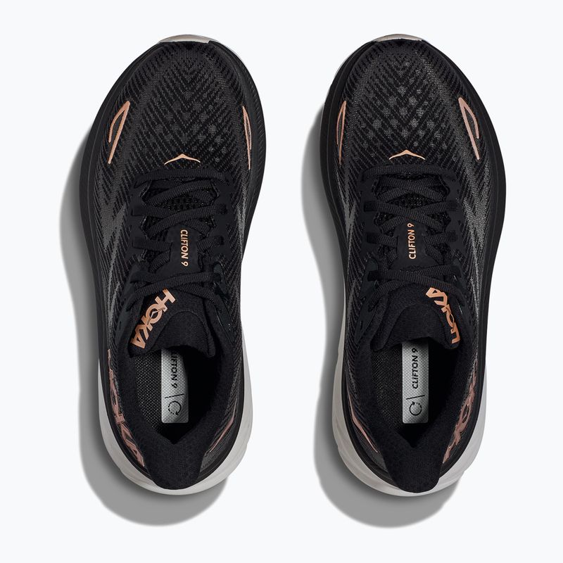 Încălțăminte de alergare pentru femei HOKA Clifton 9 black/rose gold 15