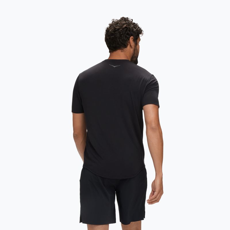 Tricou de alergare pentru bărbați HOKA Essential Tee black 3