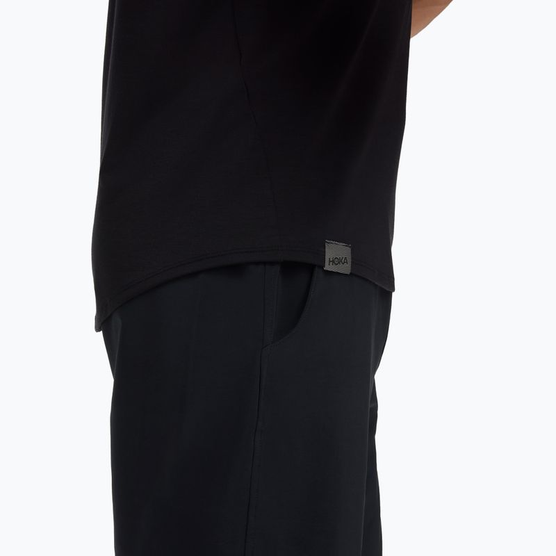 Tricou de alergare pentru bărbați HOKA Essential Tee black 5