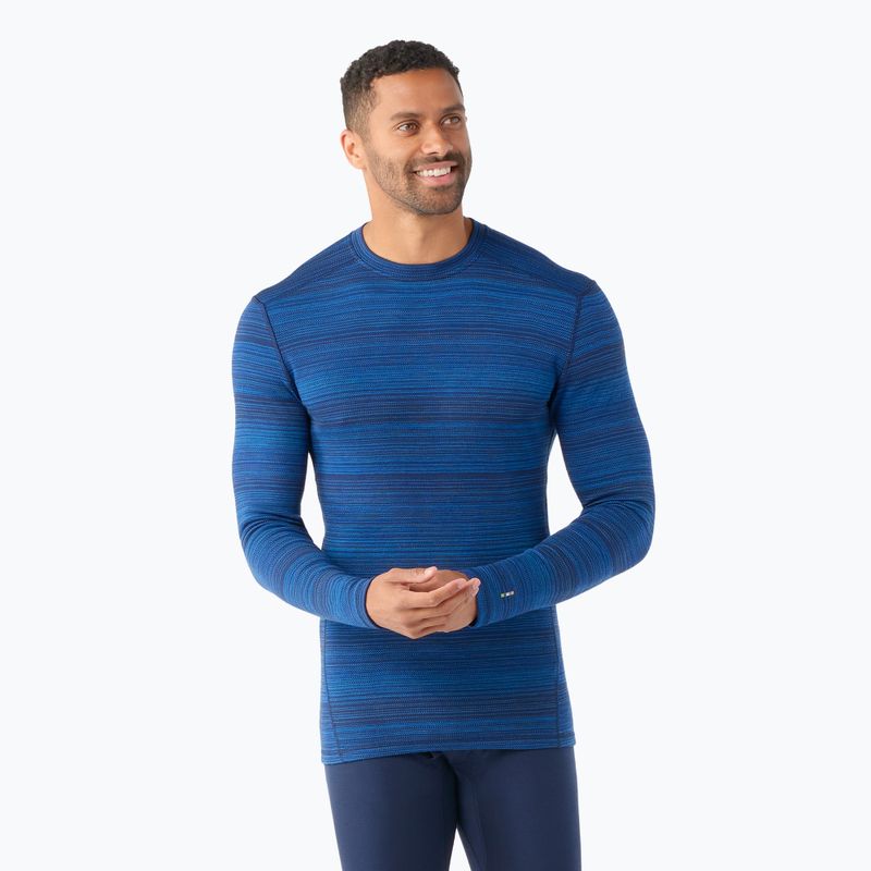 Bărbați Smartwool Merino 250 Merino 250 Baselayer Crew Boxed tricou termic cu schimbare de culoare marin profundă