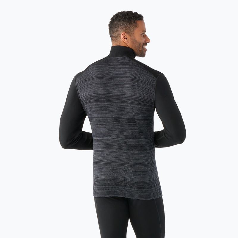 Bluză termică pentru bărbați Smartwool Merino 250 Baselayer 1/4 Zip Boxed black color shift 2