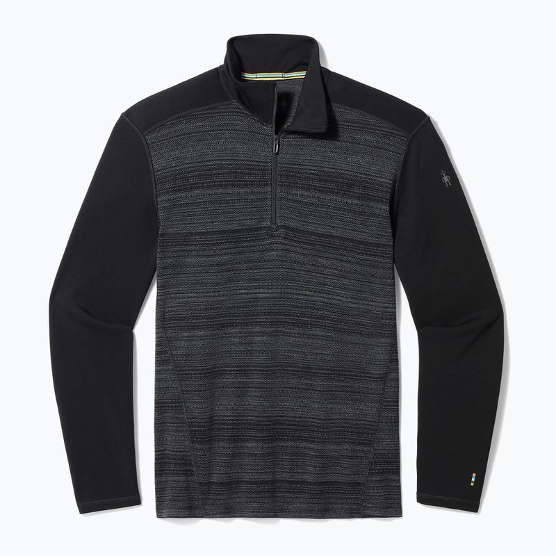 Longsleeve termoactiv pentru bărbați Smartwool Merino 250 Baselayer 1/4 Zip Boxed black color shift 3