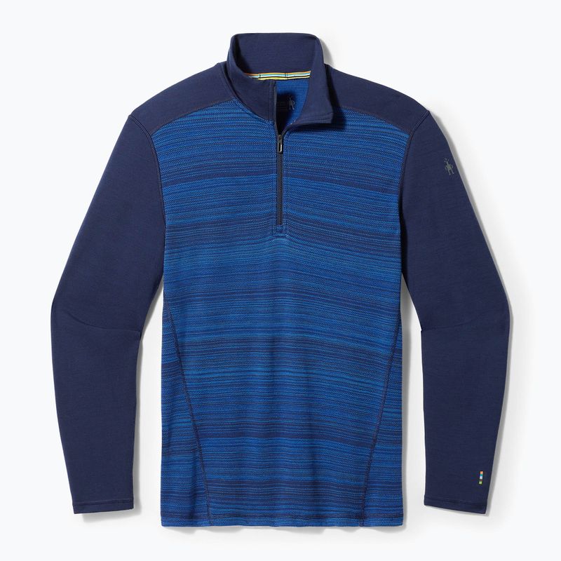 Bluză termică pentru bărbați Smartwool Merino 250 Baselayer 1/4 Zip Boxed deep navy color shift 3