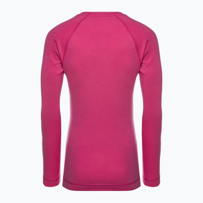 Tricou termic Smartwool Merino 250 Baselayer Crew pentru femei, în cutie, de culoare roz de putere 4