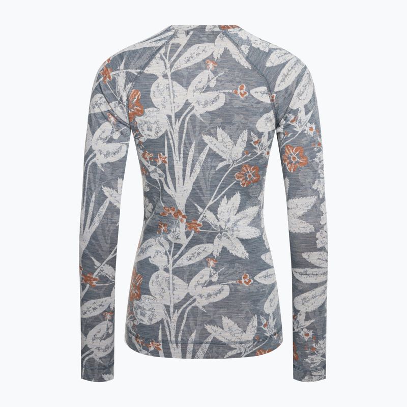 Bluză termică damă Smartwool Merino 250 Baselayer Crew Boxed winter sky floral 4