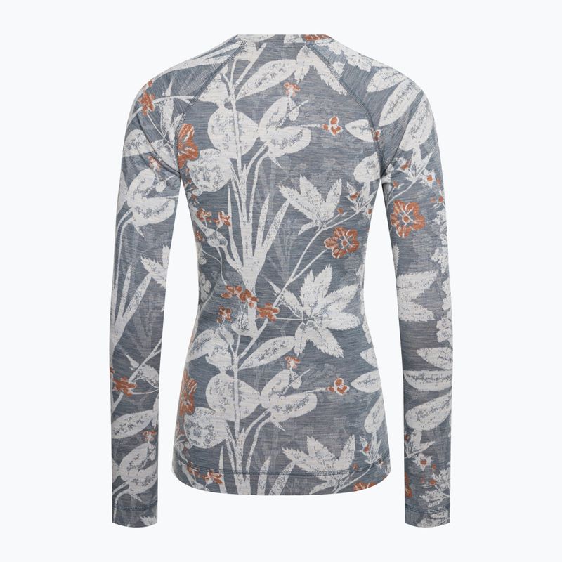 Smartwool Merino 250 Baselayer Crew pentru femei Cutie de iarnă cer florală de iarnă tricou termic termic 4