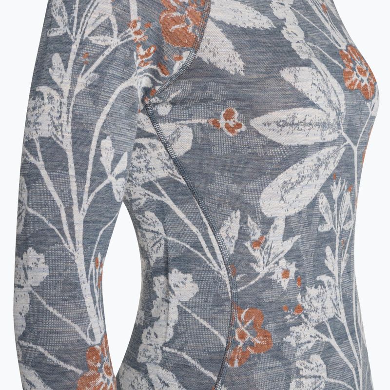 Bluză termică damă Smartwool Merino 250 Baselayer Crew Boxed winter sky floral 5