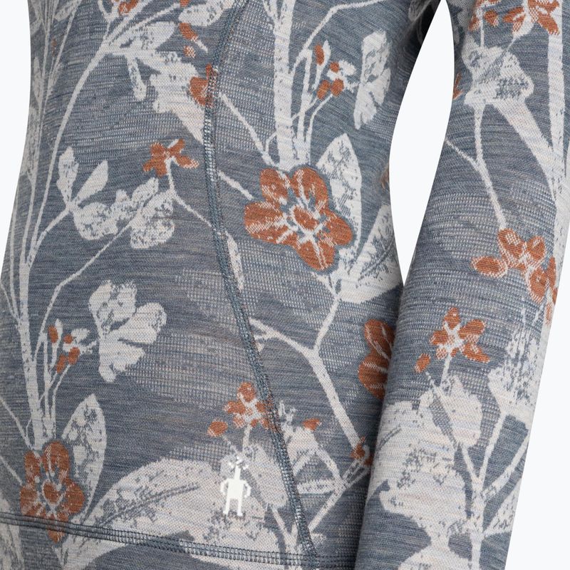 Bluză termică damă Smartwool Merino 250 Baselayer Crew Boxed winter sky floral 6
