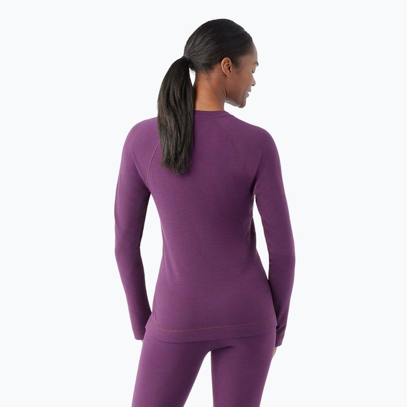 Longsleeve termoactiv pentru femei Smartwool Merino 250 Baselayer Crew Boxed purple iris heather 2