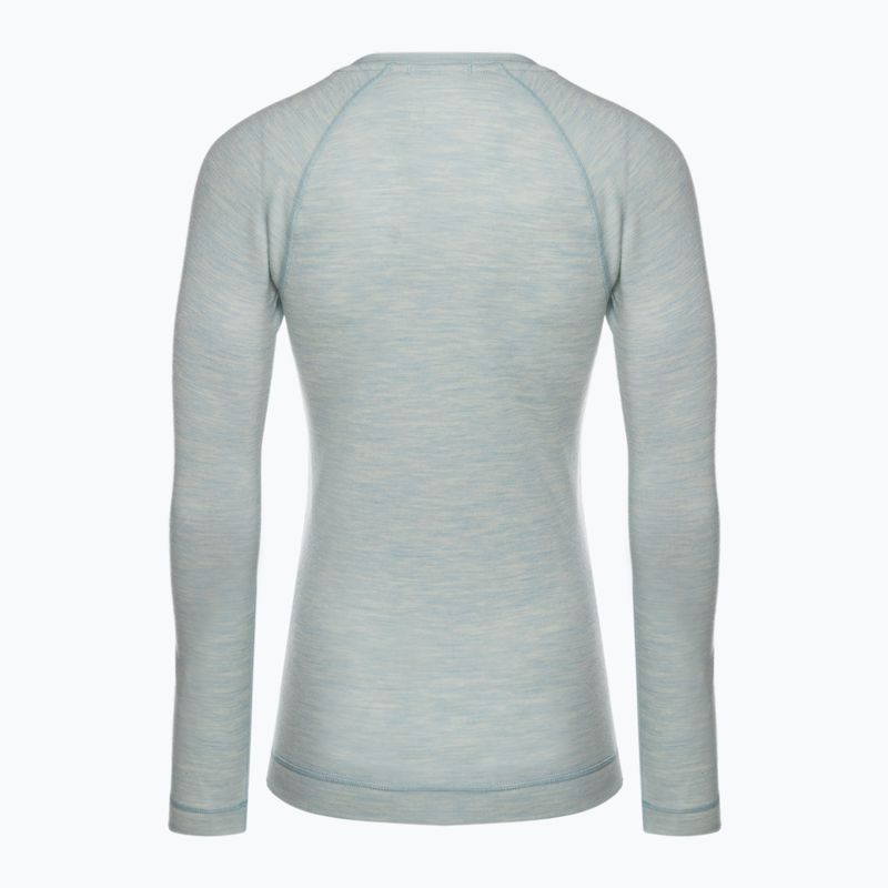 Smartwool Merino 250 Merino 250 Baselayer Crew pentru femei Cutie de iarnă cer heather heather tricou termic 4