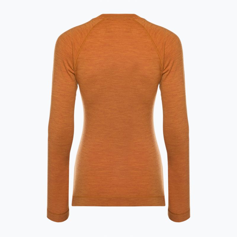 Bluză termică pentru femei Smartwool Merino 250 Baselayer Crew Boxed marmalade heather 4